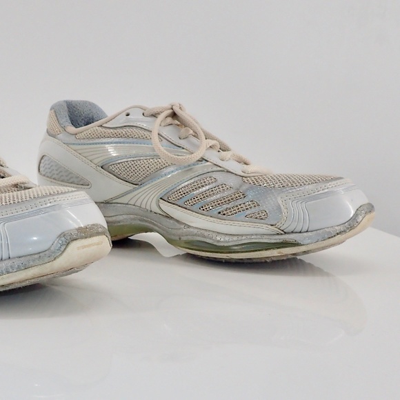 Skechers Shape Ups Toners Women's White Blue Silver Toning Athletic Shoes Sz 7 - Picture 4 of 12